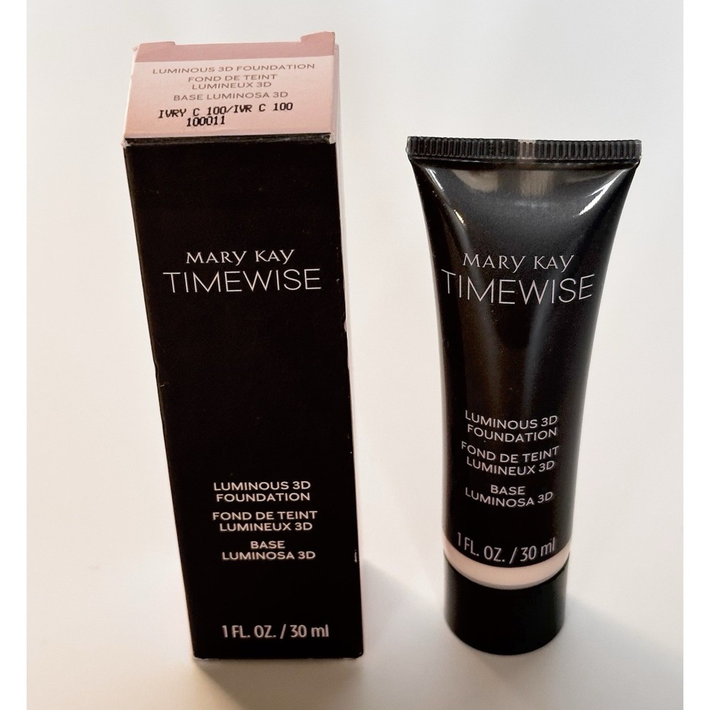 Mary Kay Timewise LUMINOUS 3D Foundation IVORY C 100 NEW IN BOX